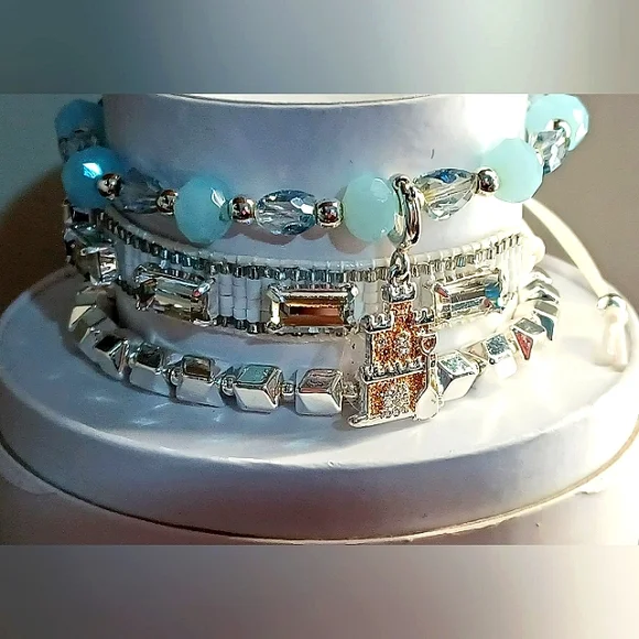 "Sandcastle of Dreams" bracelet stack by bomb party - Picture 2 of 3